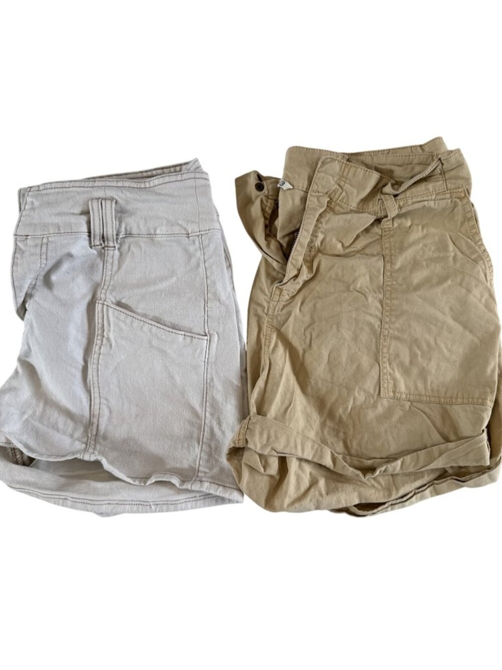 Vanilla Star & Ban.jara Two Pairs Of Womens Beige/White Shorts Size 13